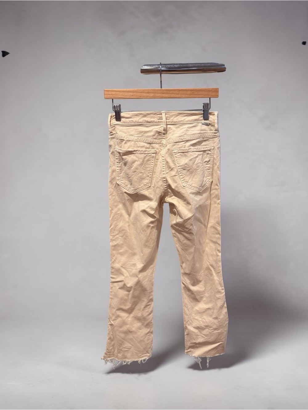 Mother denim crop step fray- chalk it up - Picture 3 of 4